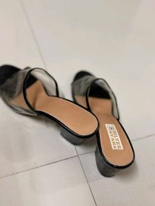 Chic Transparent Strap Heels