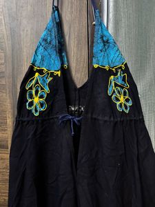 Bohemian Halter Neck Dress