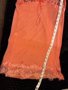 Peach Lace Trim Nightie