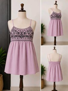 Boho Embroidered Mini Dress