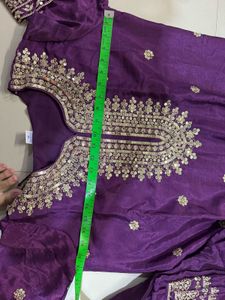 Elegant Purple Embroidered Kurta Set