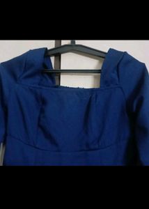 combo of 2 dresses blue and yellow
