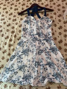 Littlebox Floral Midi Dress with knotted split