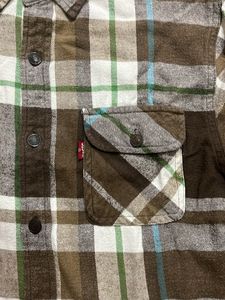 Levi's Brown Plaid Flannel Shirt