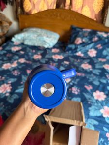 Blue Insulated Tumbler with Handle