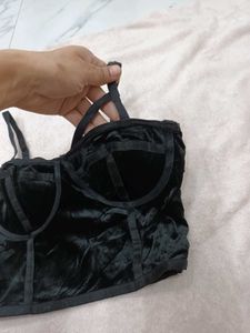 velvet light padded and wired top
