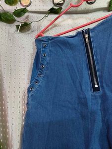 Denim Pants &amp; Yellow Dress Set