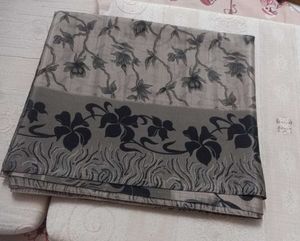 Elegant Grey Floral Saree