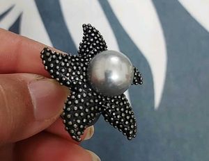 Starfish Pearl Ring