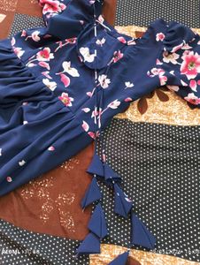 Anarkali kurti dupatta set
