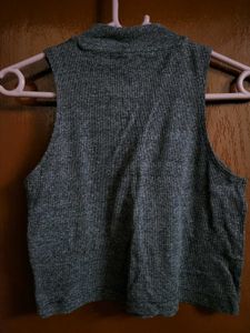 Maroon Ribbed Tank Top