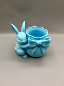 Cute  Bunny Planter pot Vase 3d printed