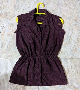 MAX Elegant Lace Peplum Top ✨🤎