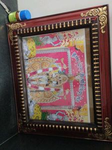 Framed Krishna Religious Art