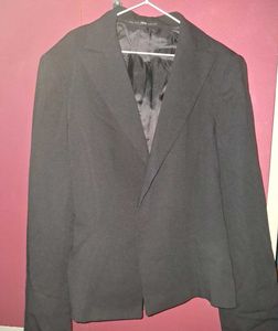 Classy Black Short Coat/Blazer With Tie Up Back