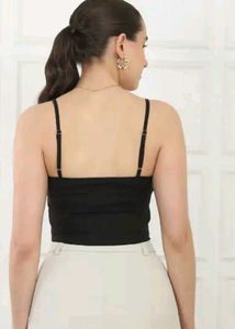 Shein Adjustable Spaghetti Strap Twist-Front Cami