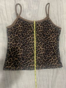 Leopard Print Ribbed Cami Top 🐆✨