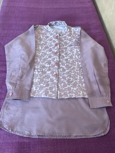 AJ Dezines Boys Kurta with Nehru Jacket