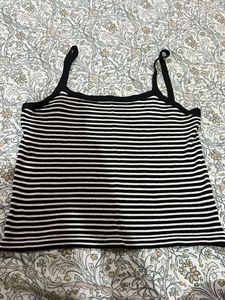 Striped Crop Tank Top