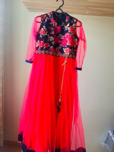 Elegant Floral Anarkali Gown