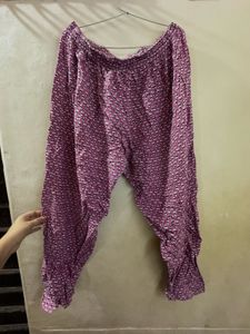 Pink Floral Print Palazzo Pants