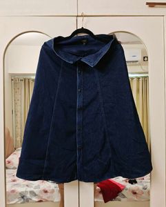 ONLY Denim A-Line Midi Skirt