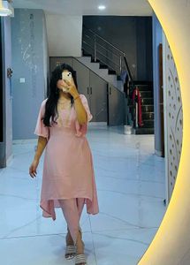 Elegant Pink Kurta Set with Pants