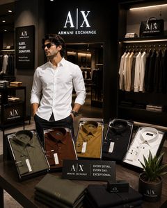 AX Armani Exchange Men's Black Shirt