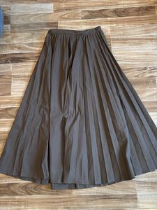 Pleated Maxi Skirt