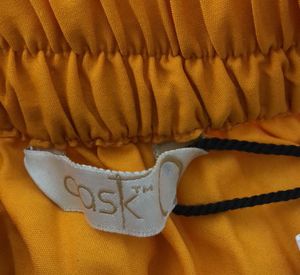 Golden Yellow Pleated Skirt (Women’s)