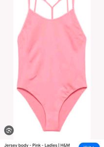 H&M Pink Jersey Body Suit
