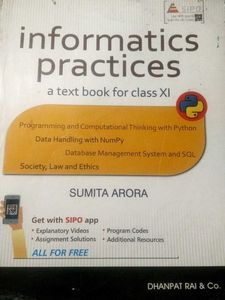 Informatics Practices Textbook Class XI