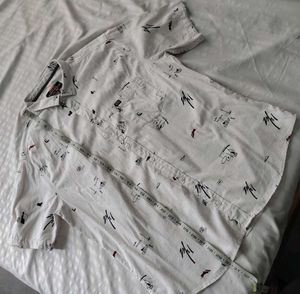 Men's Graphic Print Short Sleeve Shirt