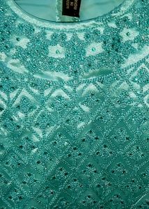 Embellished Top And Skirt Lehenga Choli With Jacke