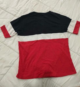 Sweatshirt + tee striped combo