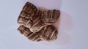 New born baby knitted socks