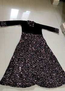💝 BLACK WITH VIOLET COLOR KURTA 💃