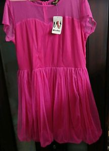 Chic Pink Barbie Dress - XL Size