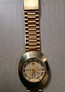 Rado diastar 1stcopy Vintage Gold Watch with Blue