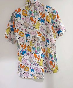 Pokemon All Over Print Button Up Shirt