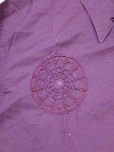 Hugo Boss Purple Embellished Shirt