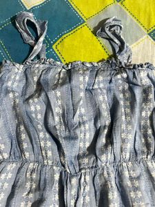 Blue Striped Jumpsuit