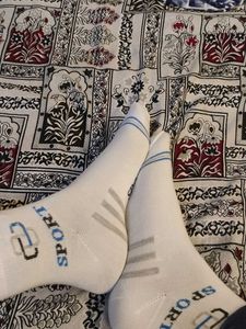 women's White Sport Socks