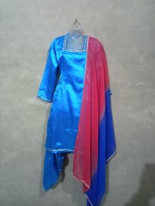 Blue Salwar Suit with Dupatta