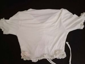 Stylish White Crop Top
