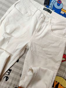 White Skinny Jeans by Ether