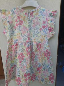 Floral Print Dress with Bow