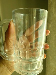 Classic Clear Glass Beer Mug