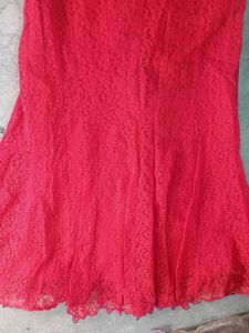 Dress with long fish cut skirt