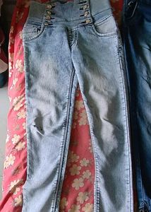 Stylish High-Waisted Jeans pack of5